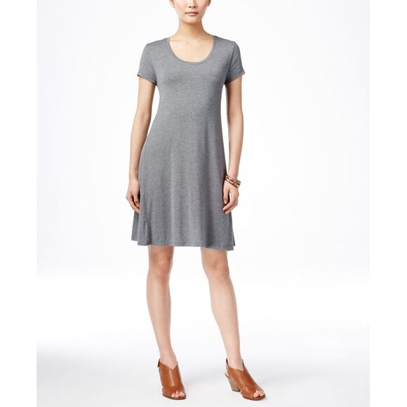 Style & Co Short Sleeve A Line Dress - Picture 3 of 4